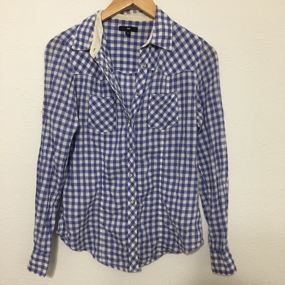 Blue Buffalo Plaid Button Down Shirt - GAP